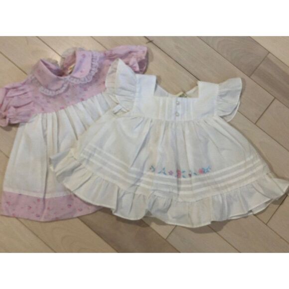 Vintage Mayfair Cottage Dress With Cardigan Size 6-9 Mos - Picture 7 of 9